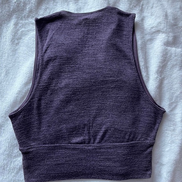 Aritzia Wilfred free purple deep v neck top - Picture 2 of 3